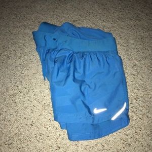 Nike blue athletic shorts